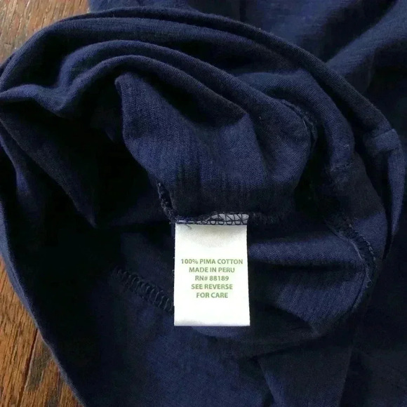 Lilly Pulitzer Women’s S 100% Pima Cotton Boatneck 3/4 Sleeves Navy Blue Dress - Picture 6 of 11